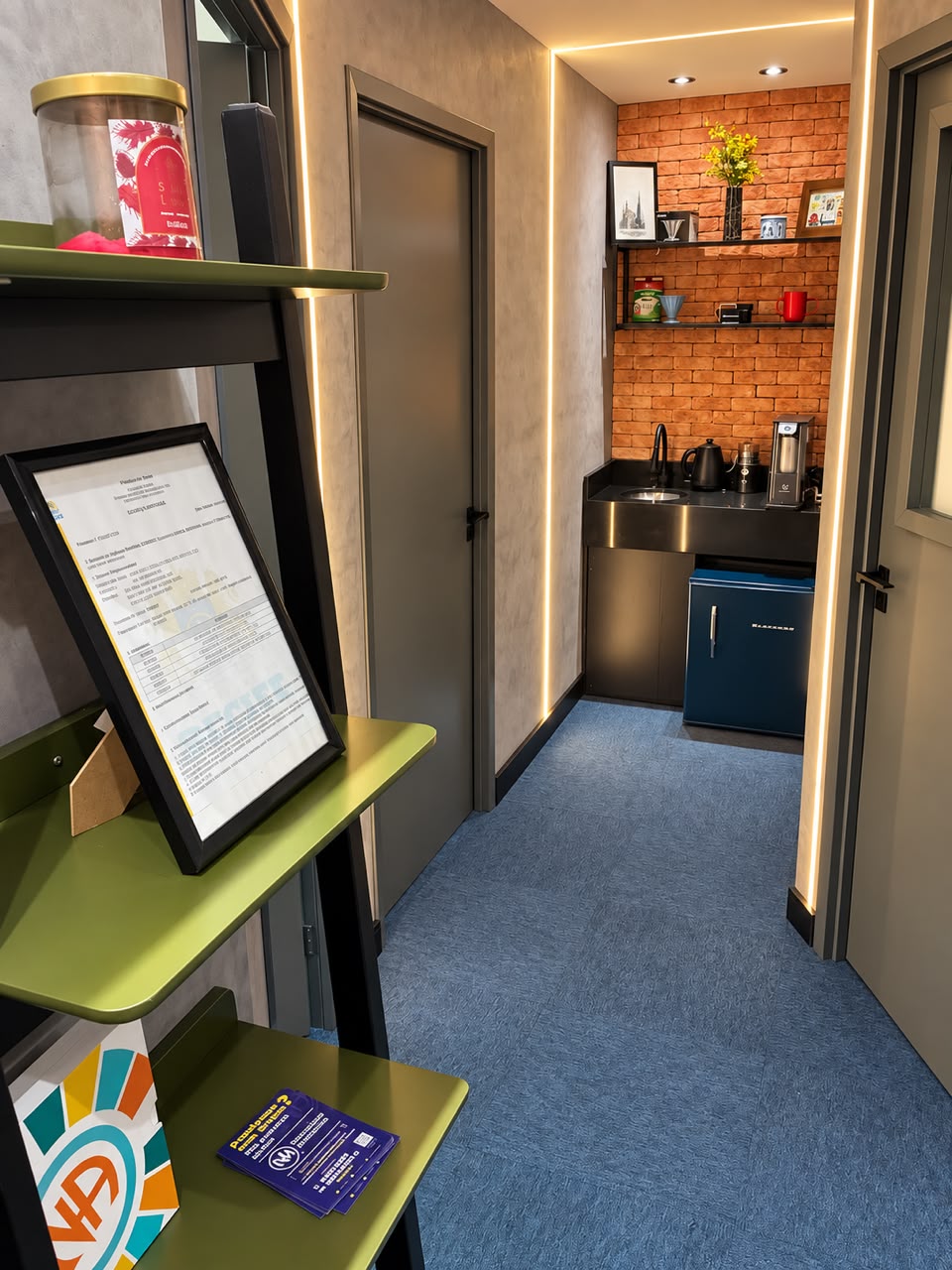 Entrada do consultório no Espaço Wellness
